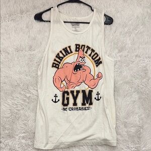 White Bikini Bottom Gym Tank Top
